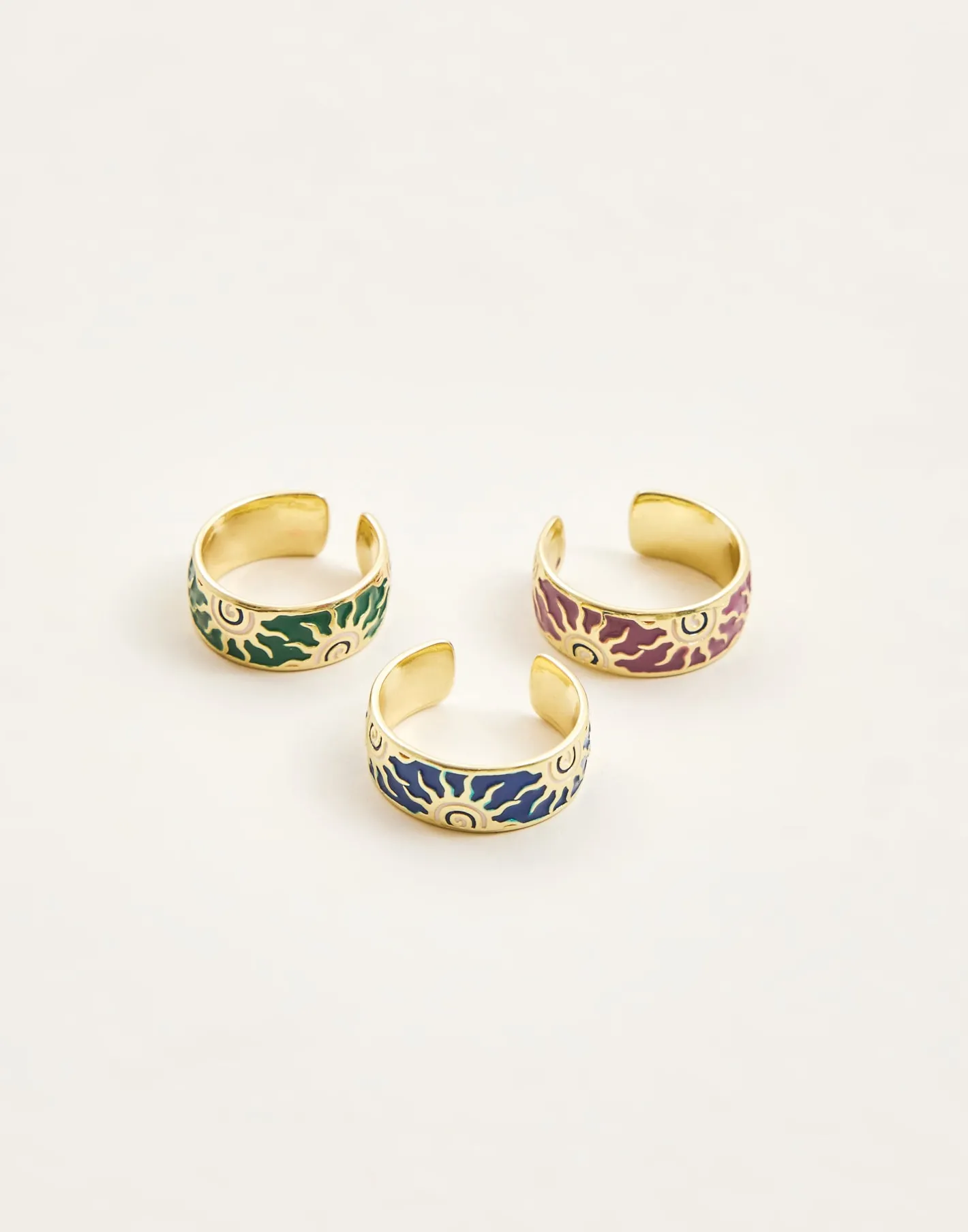 Natura Selection Bisutería^Anillo Ancho Sol