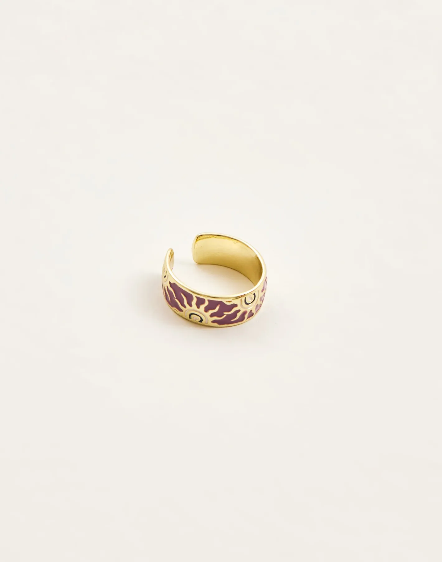 Natura Selection Bisutería^Anillo Ancho Sol