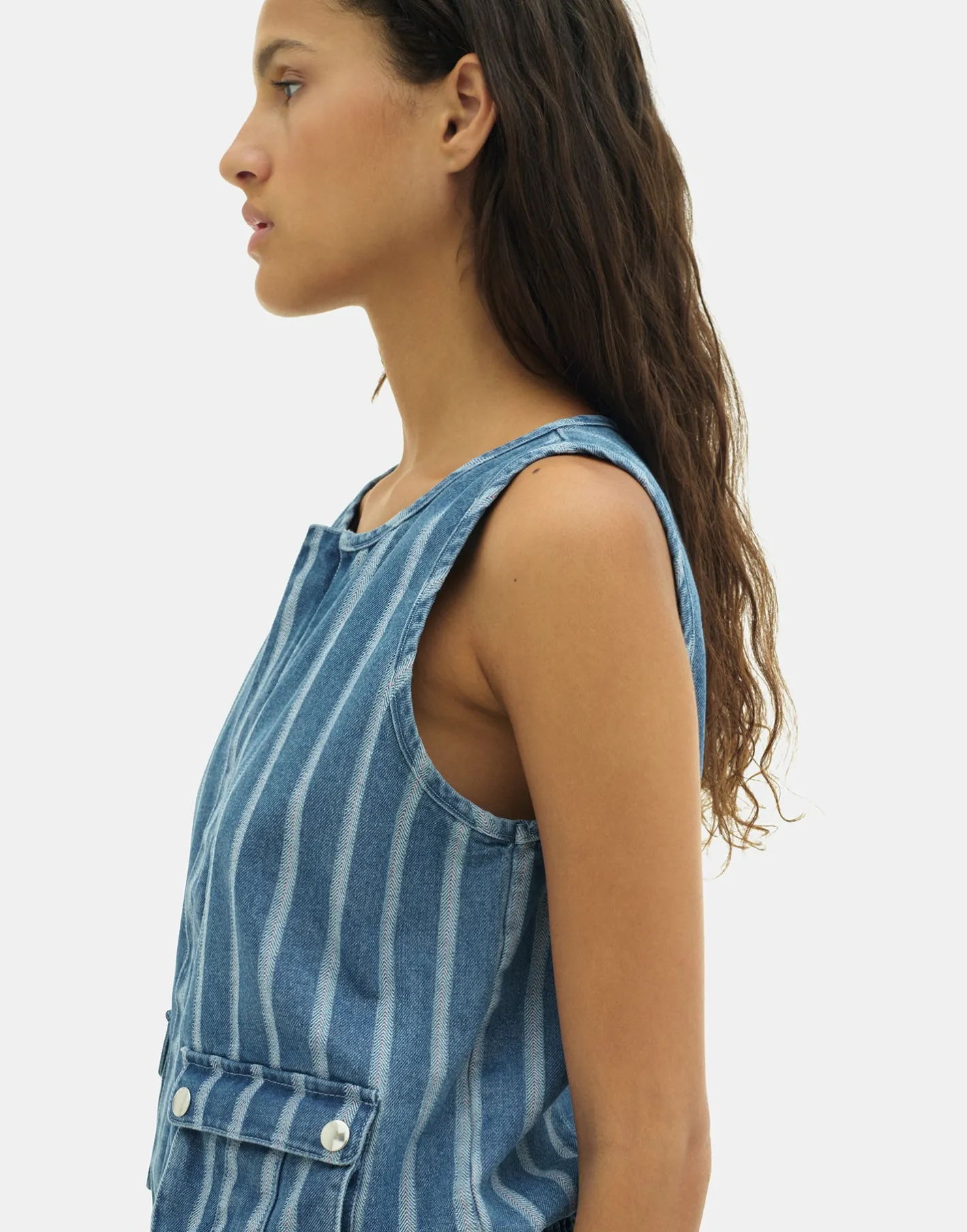 Natura Selection Camisetas Y Tops|Chalecos^Chaleco Denim Neve