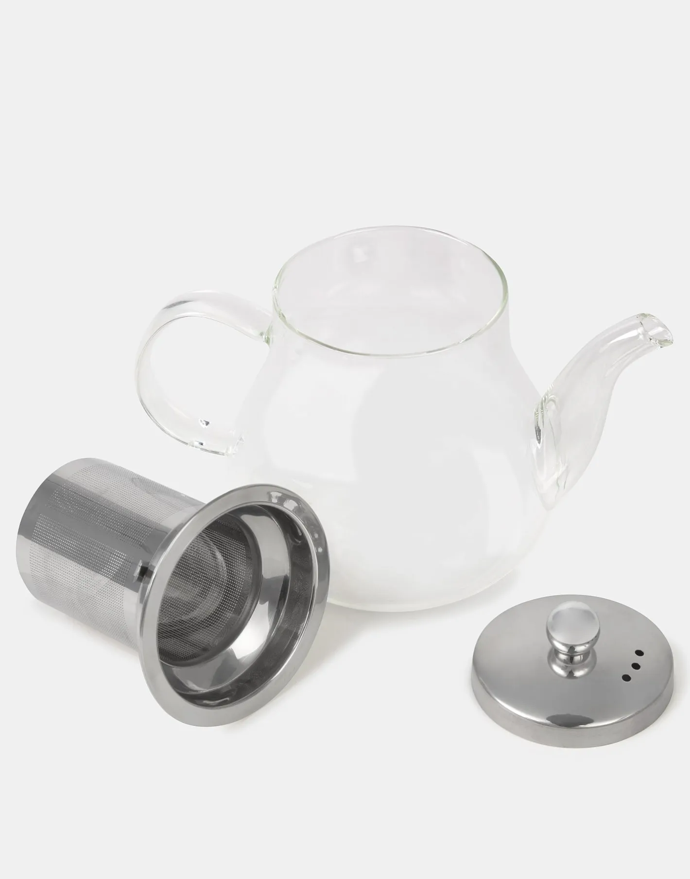 Natura Selection Cocina^Set Tetera Cristal Con 4 Tazas