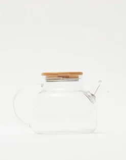 Natura Selection Cocina^Tetera Cristal Tapa Bambú