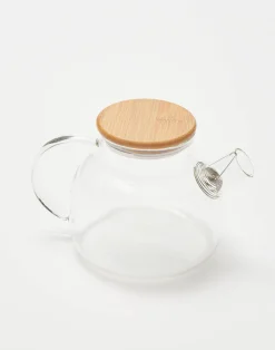 Natura Selection Cocina^Tetera Cristal Tapa Bambú